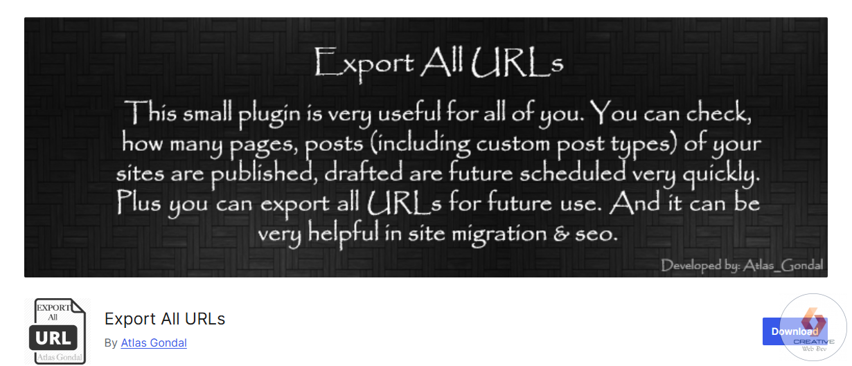 Export All URLS