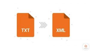 convert txt to xml