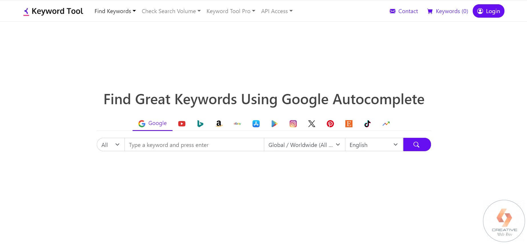 keyword tool