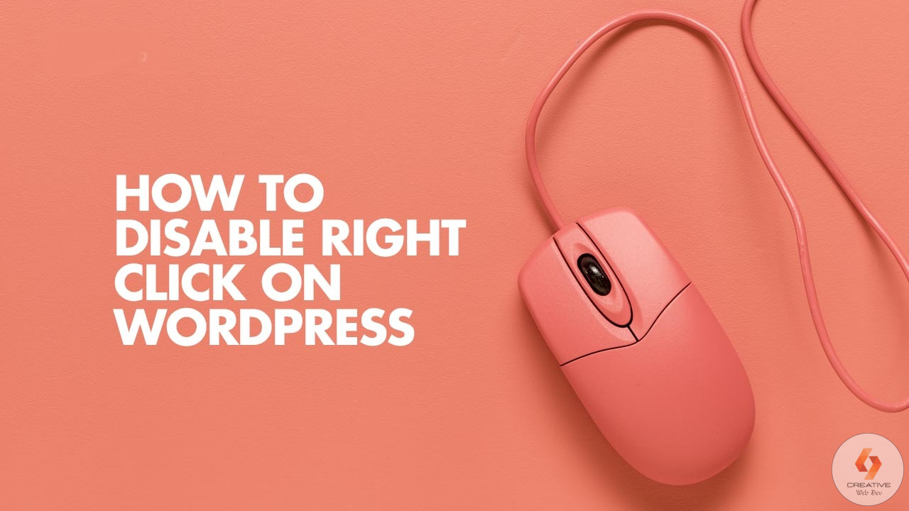 Disable Right Click on WordPress