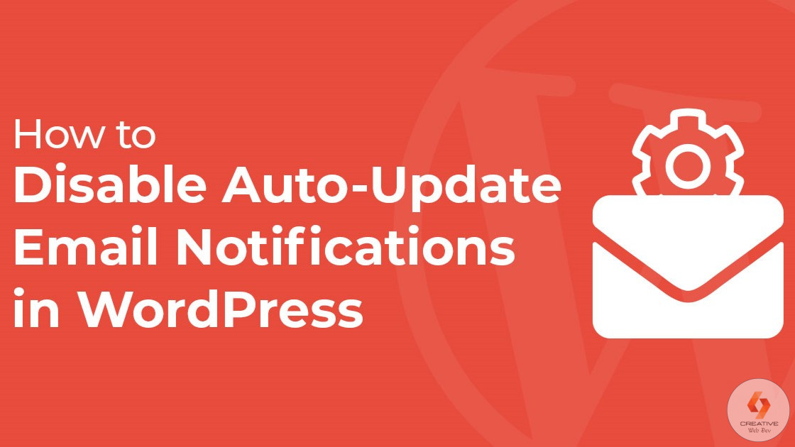 Disable wordpress auto update notification