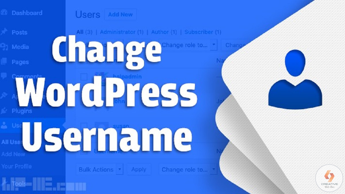 change wordpress admin username