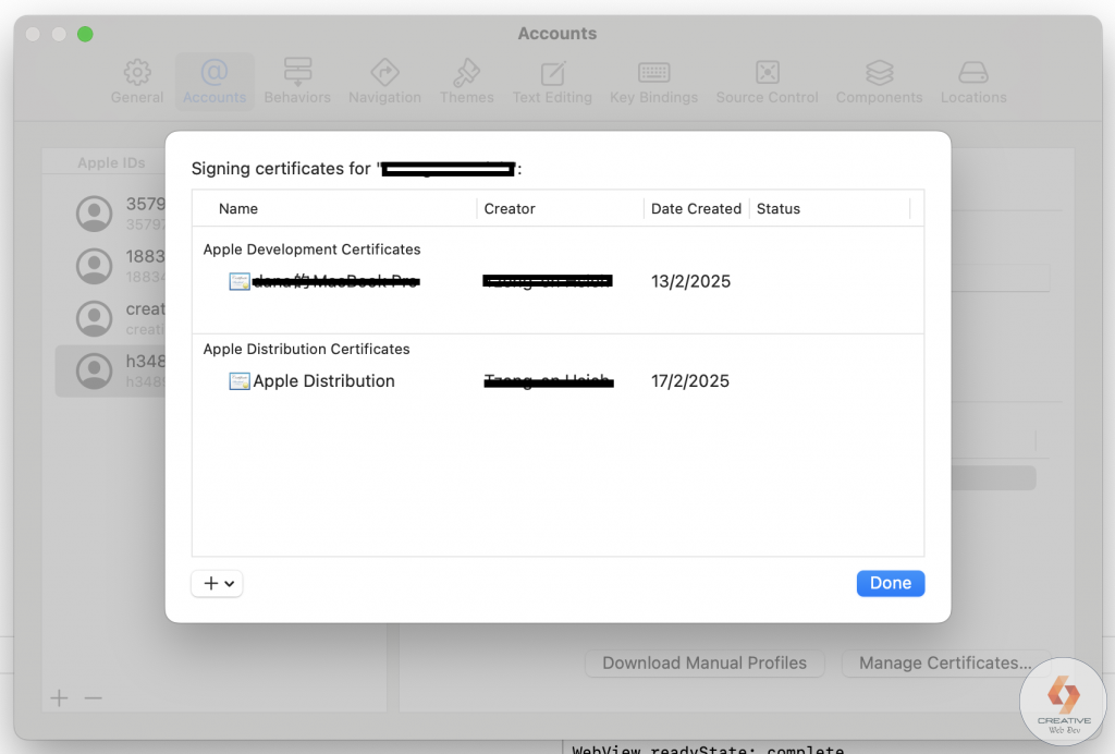 Xcode選擇自動簽名，提示Communication with apple failed和No profiles were found ...